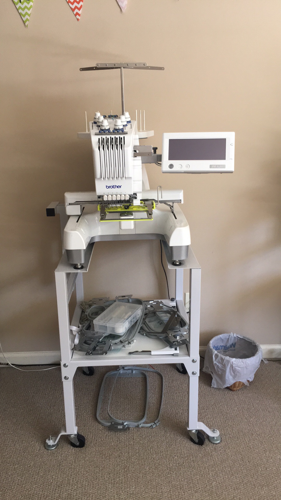 Brother PR 620 6 Needle Embroidery Machine for sale