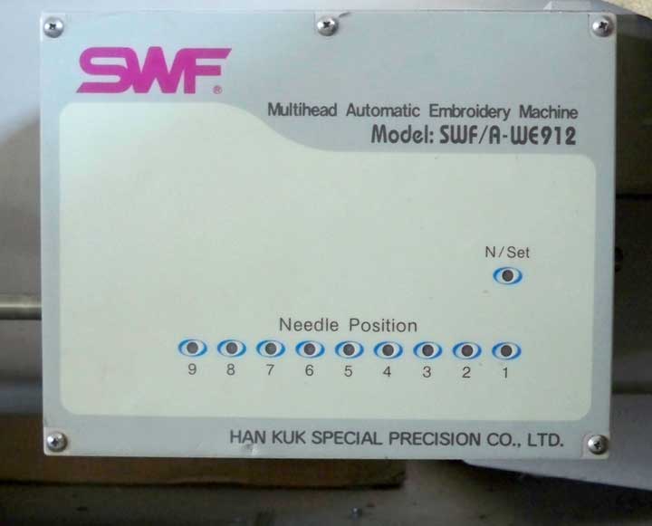 601c swf embroidery machine