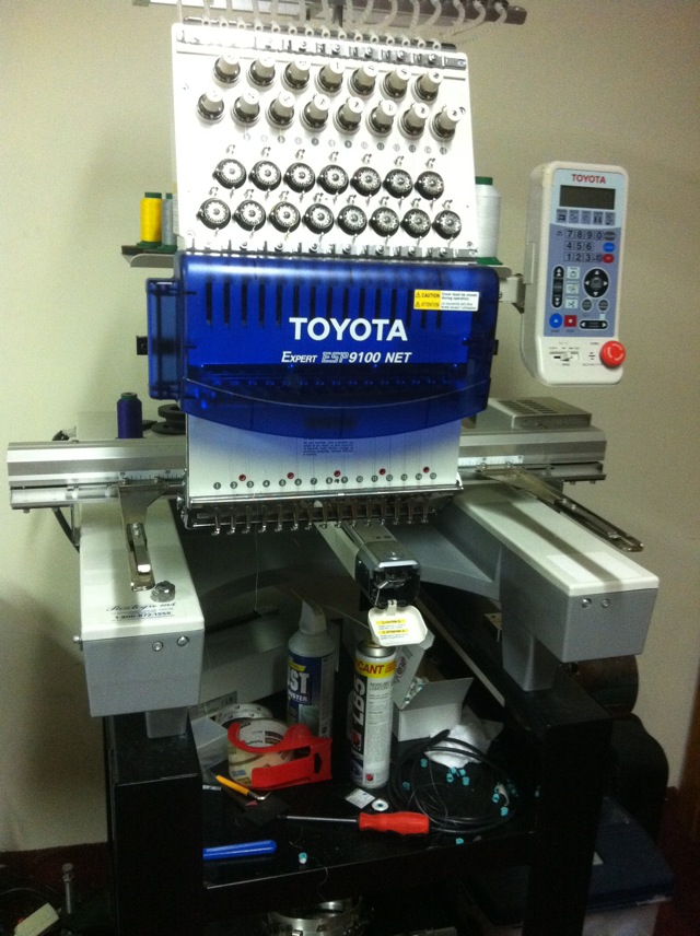 TOYOTA ESP9100NET 15 needles commercial embroidery machine | DigitSmith