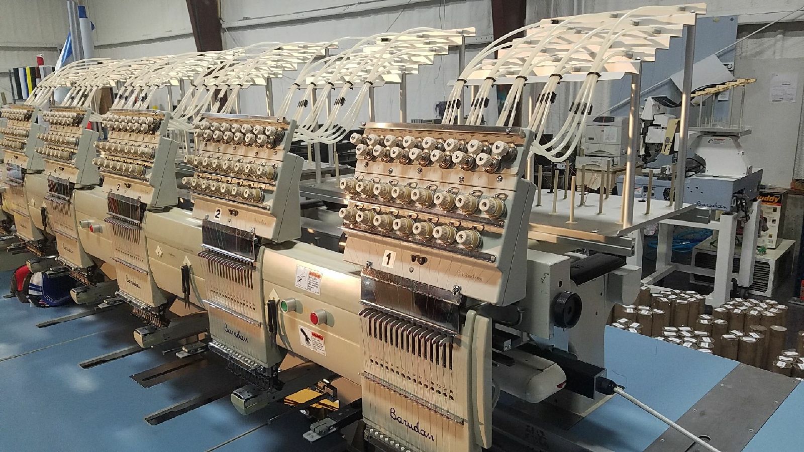 Used Barudan 6 head 15 needle Embroidery Machine For Sale | DigitSmith